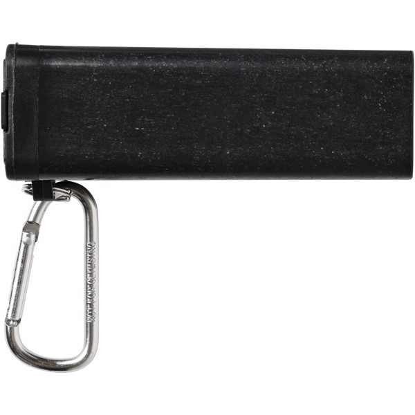 Sada příborů Galen z pšeničné slámy a s držákem na telefon - Černá