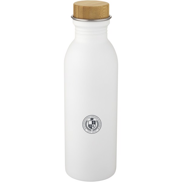 Kalix 650 ml stainless steel water bottle - White