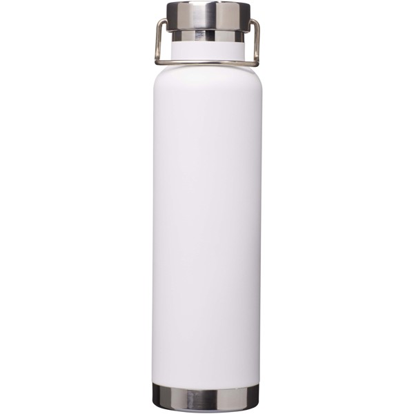 Thor 650 ml RCS recycled stainless steel copper vacuum insulated water bottle - White