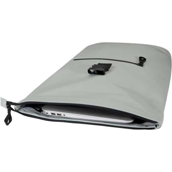 Resi Plus 15\" GRS recycled roll-top backpack 18L - Grey