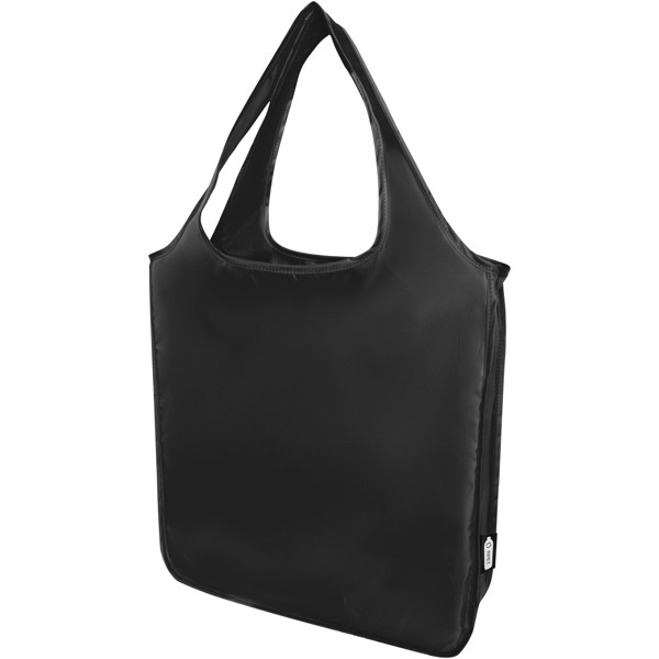 Ash RPET large foldable tote bag 14L - Black