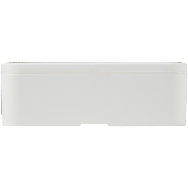 MIYO 700 ml single layer lunch box - White / Pebble Grey