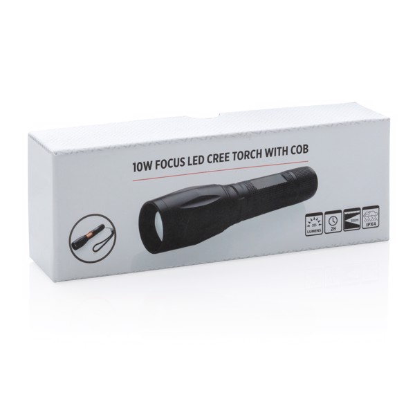 10W focus led CREE torch with COB