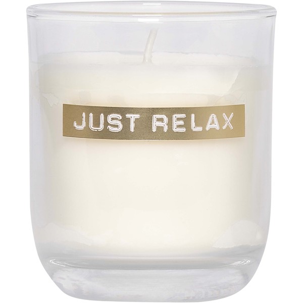 Wellmark Discovery 250 ml hand soap dispenser and 150 g scented candle set - White