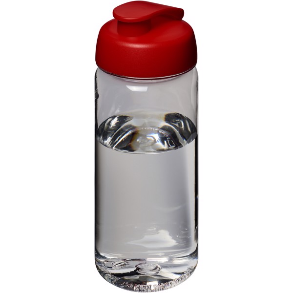 Sportovní láhev s vyklápěcím víčkem Octave Tritan™ 600 ml - Průhledná / Červená s efektem námrazy