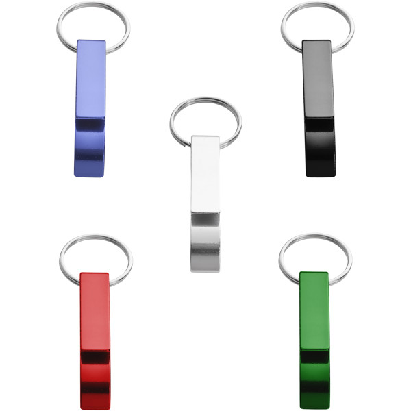 Tao bottle and can opener keychain - Silver