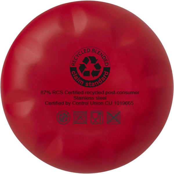 Cove 500 ml RCS certified recycled stainless steel vacuum insulated bottle - Red