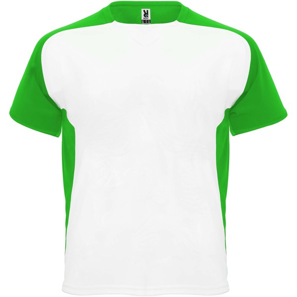 Bugatti short sleeve unisex sports t-shirt - White / Fern Green / L