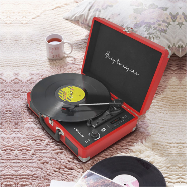 Prixton VC400 vinyl MP3 player - Red