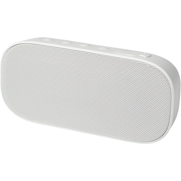 Stark 2.0 5W recycled plastic IPX5 Bluetooth® speaker - White