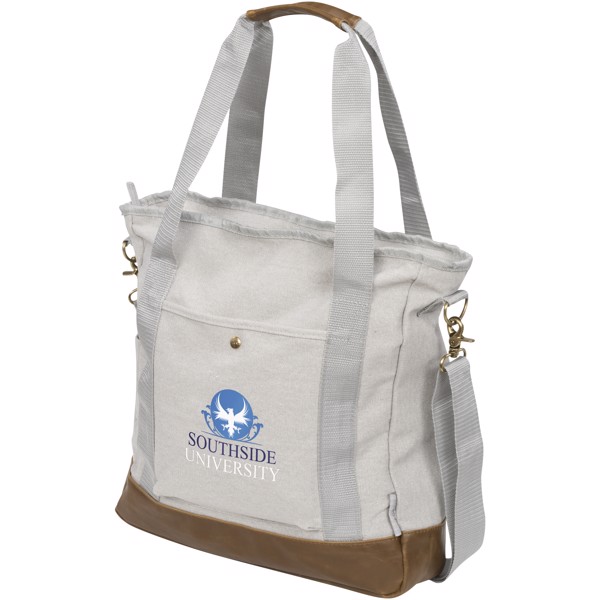 Bolsa Tote de lona resistente con cremallera "Harper"