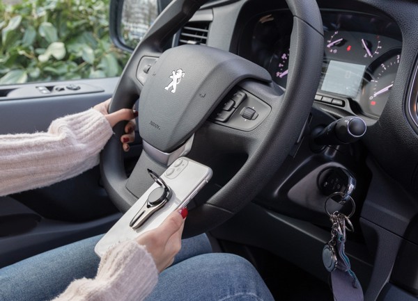 Car air vent phone holder with ring