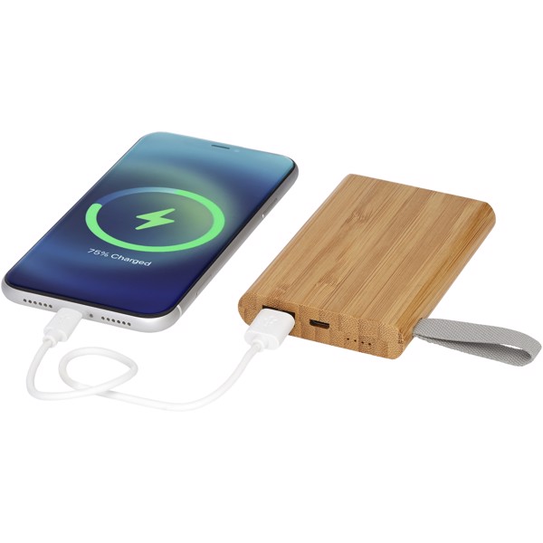 Batería externa de 5000 mAh de bambú "Tulda"