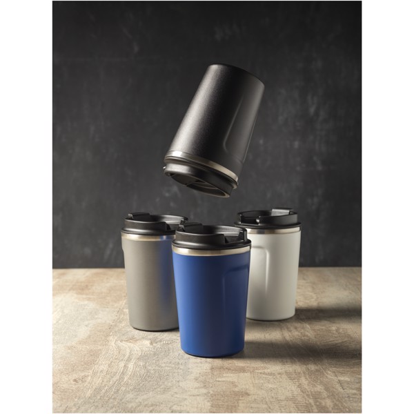 Vaso de 360 ml con aislamiento de cobre al vacío "Thor" - Blanco