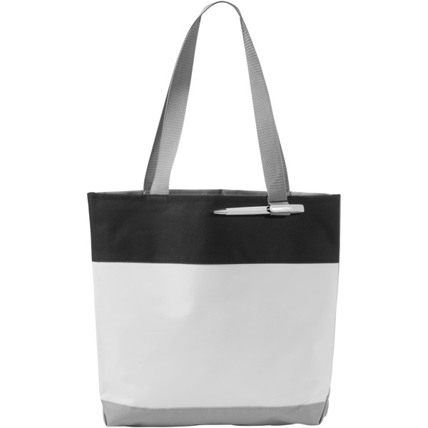 Bloomington Tragetasche - weiss / schwarz