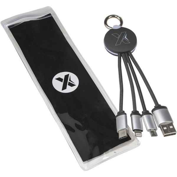 SCX.design C16 ring light-up cable - Black / White