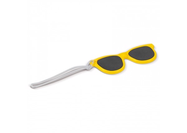 Luggage tag sunglasses - Yellow