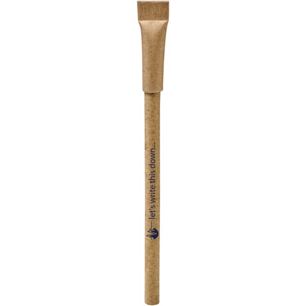Asilah recycled paper ballpoint pen (blue ink) - Natural