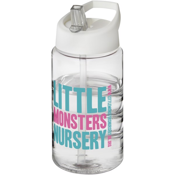 H2O Active® Bop 500 ml spout lid sport bottle - Transparent / White