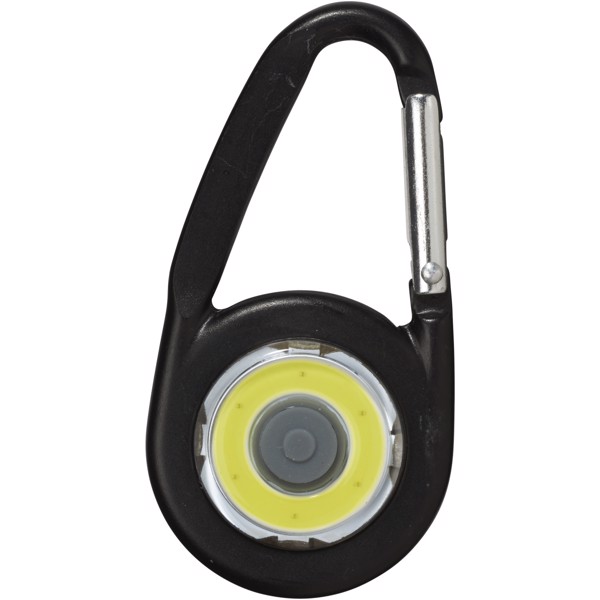 Eye COB light with carabiner - Solid black