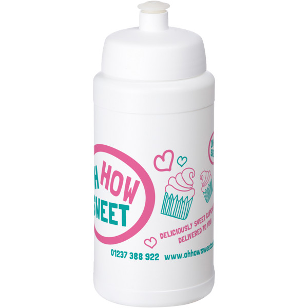 Baseline® Plus 500 ml bottle with sports lid - White