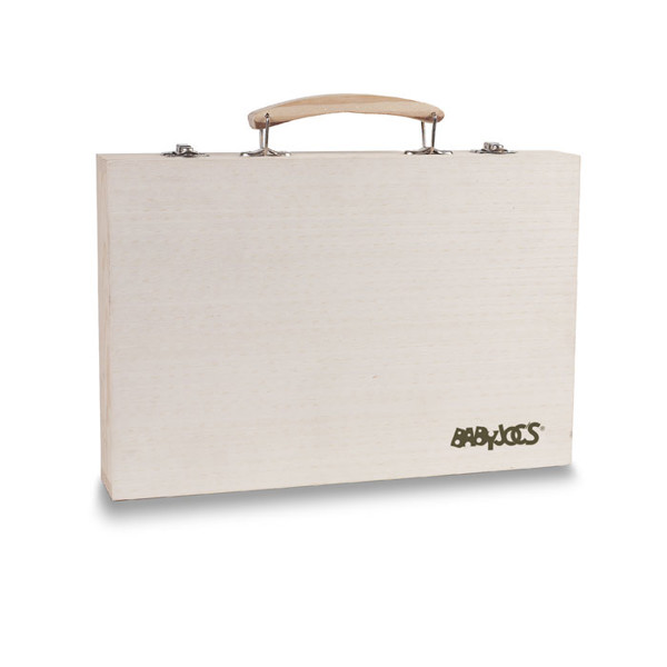 Artist's set in wooden box Genio