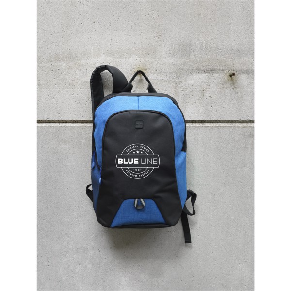 Pier 15" laptop backpack - Heather grey / Solid black