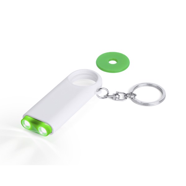 Keyring Coin Kipor - White