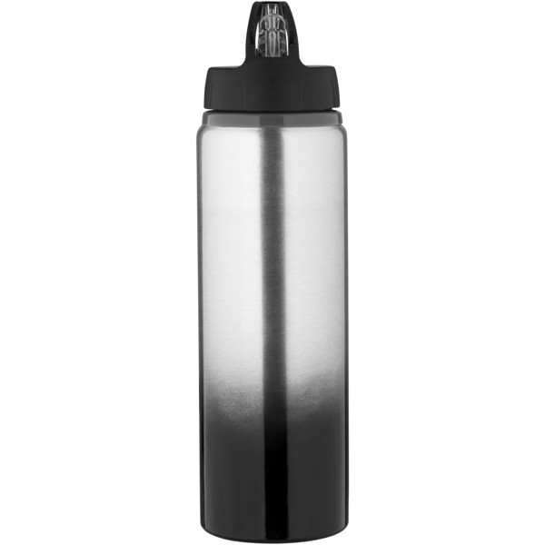 Gradient 740 ml sport bottle - Solid black / Silver