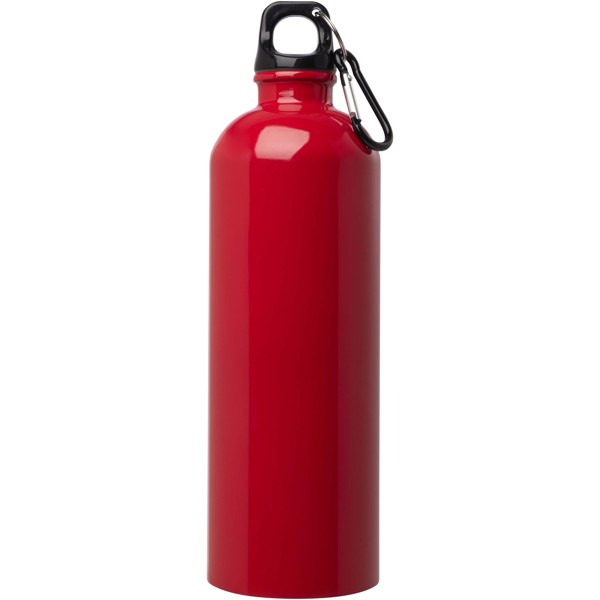 Oregon 750 ml RCS certified single wall stainless steel water bottle with carabiner - Red