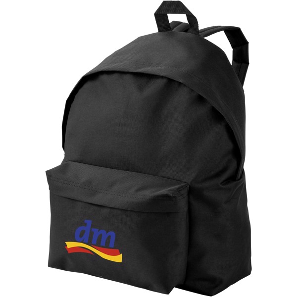 Urban covered zipper backpack - Solid black