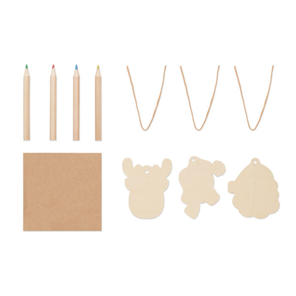 Drawing wooden ornaments set Funcool