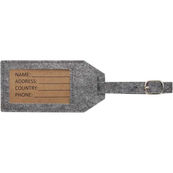 Tie luggage tag