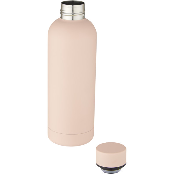 Spring 500 ml copper vacuum insulated bottle - Pale Blush Pink