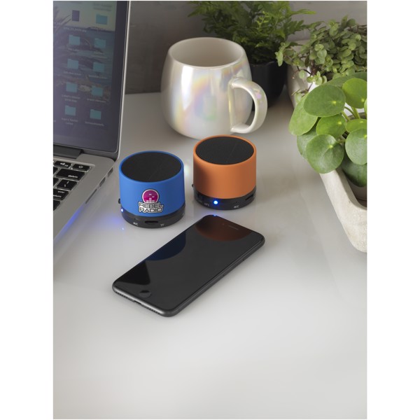 Duck cylinder Bluetooth® speaker with rubber finish - White