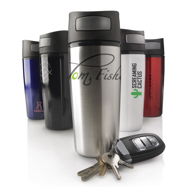 Auto leak proof tumbler - White / Black