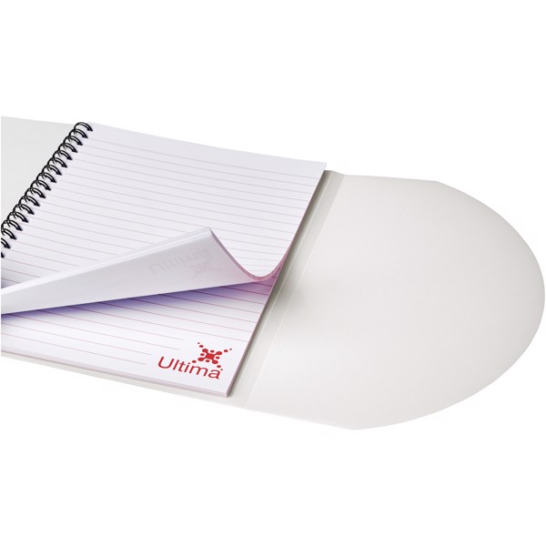 Curve A5 notebook - Frosted clear / White