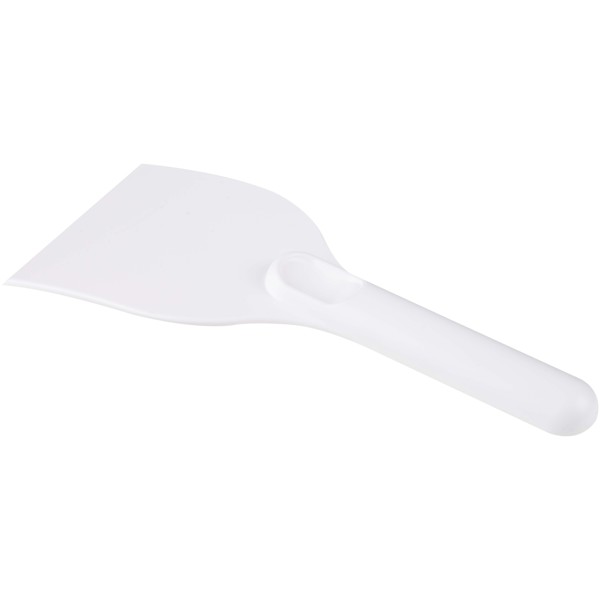 Chilly large recycled plastic ice scraper - White