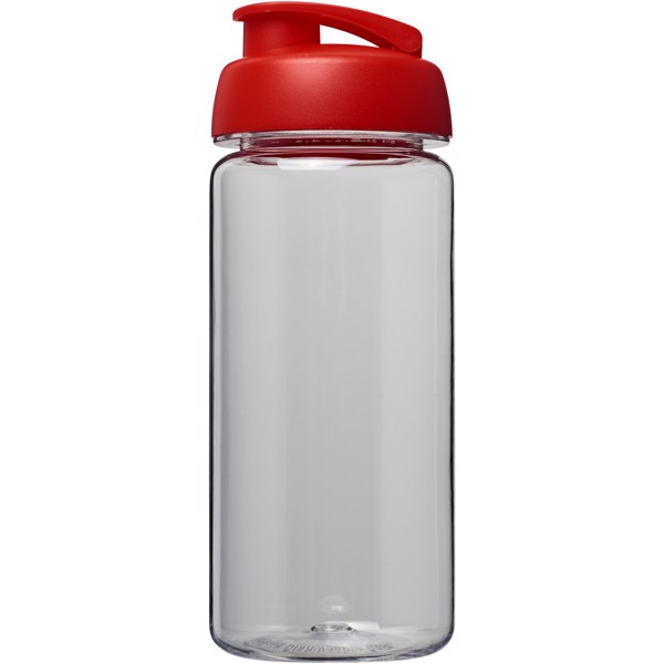 Sportovní láhev s vyklápěcím víčkem Octave Tritan™ 600 ml - Průhledná / Červená s efektem námrazy