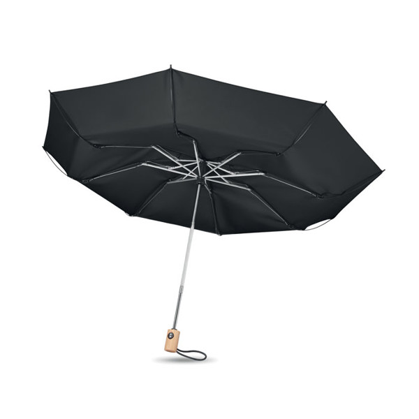 23 inch 190T RPET umbrella Leeds - Black