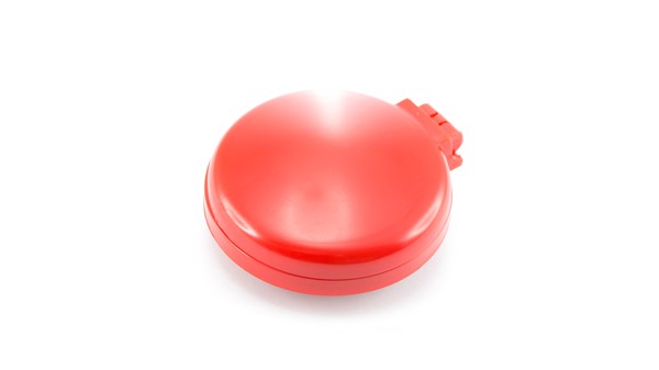 Hairbrush with Mirror Glance - White