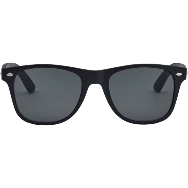 Arlo bamboo sunglasses with black coating
