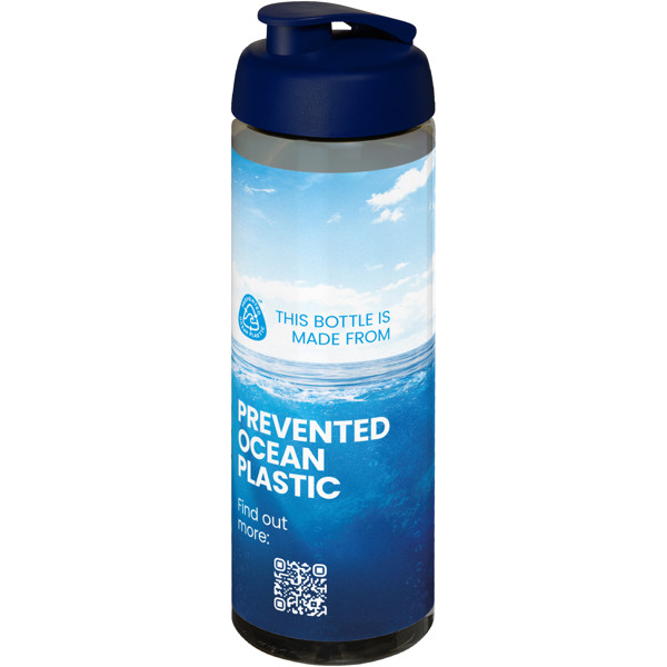 H2O Active® Eco Vibe 850 ml flip lid sport bottle - Charcoal / Blue