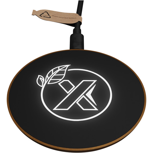 SCX.design W13 10W wooden wireless charging station - Brown