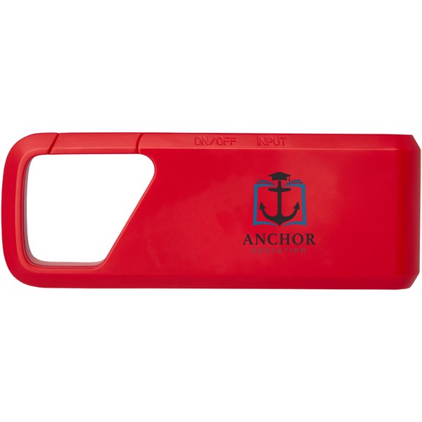 Bluetooth® reproduktor Clip-Clap 2 - Červená s efektem námrazy