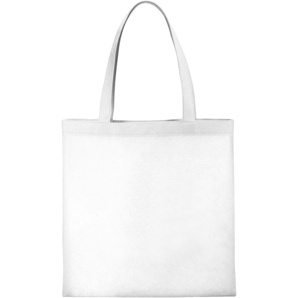 Zeus small non-woven convention tote bag - White