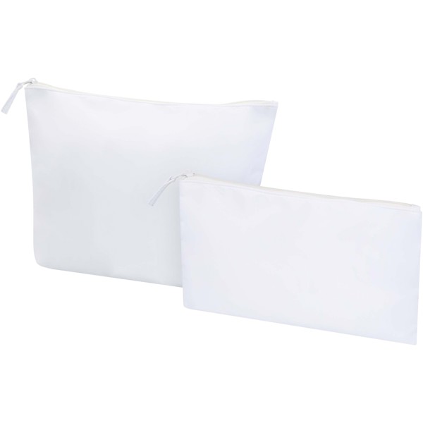 Swift GRS recycled toiletry bag set - White