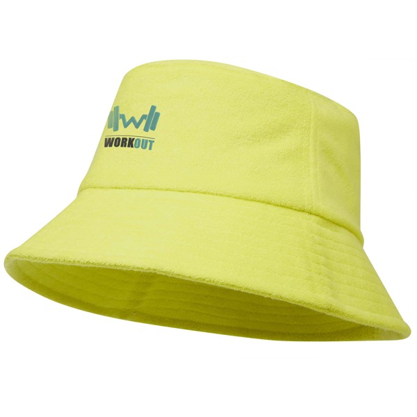 Melo GRS recycled terry sun hat - Lime