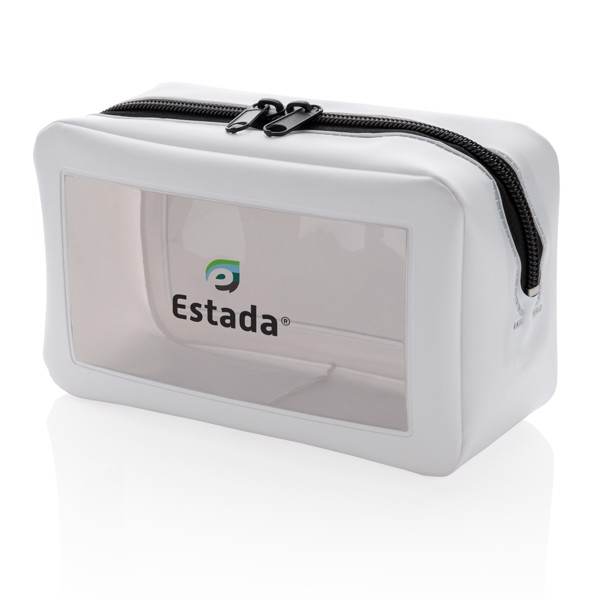 Transparent travel case - White