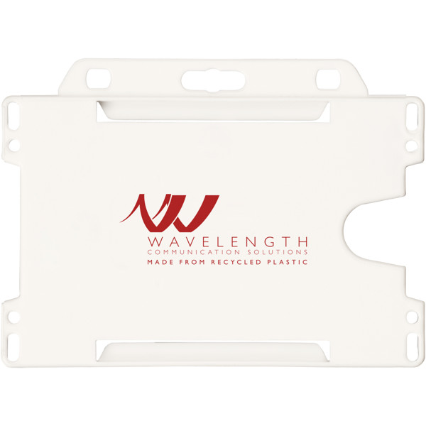 Vega recycled plastic card holder - White